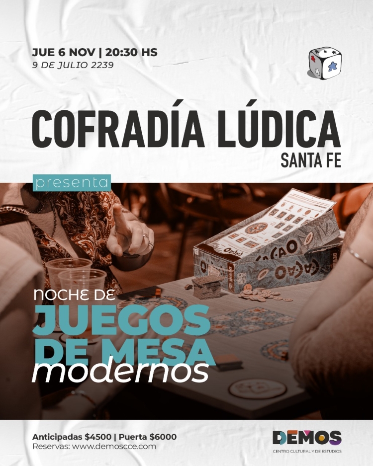 Cofradía Lúdica presenta Noche de Juegos de Mesa Modernos